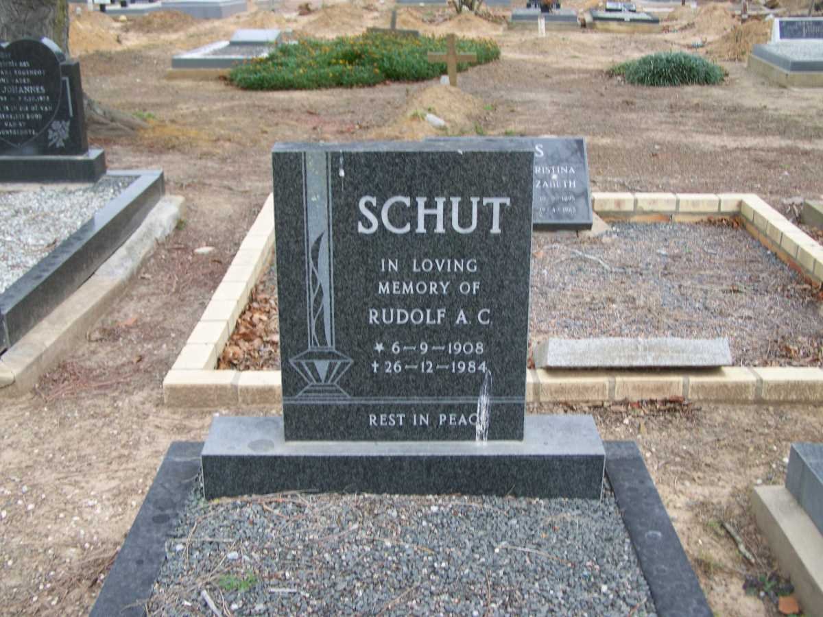 SCHUT Rudolf A.C. 1908-1984