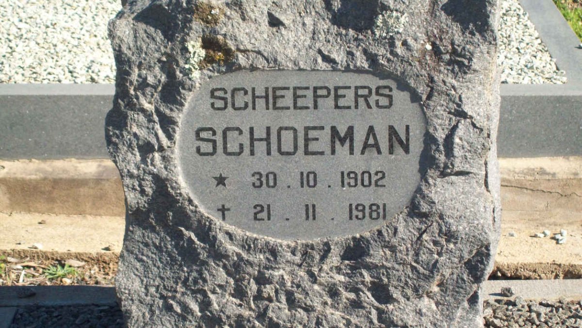 SCHOEMAN Scheepers 1902-1981