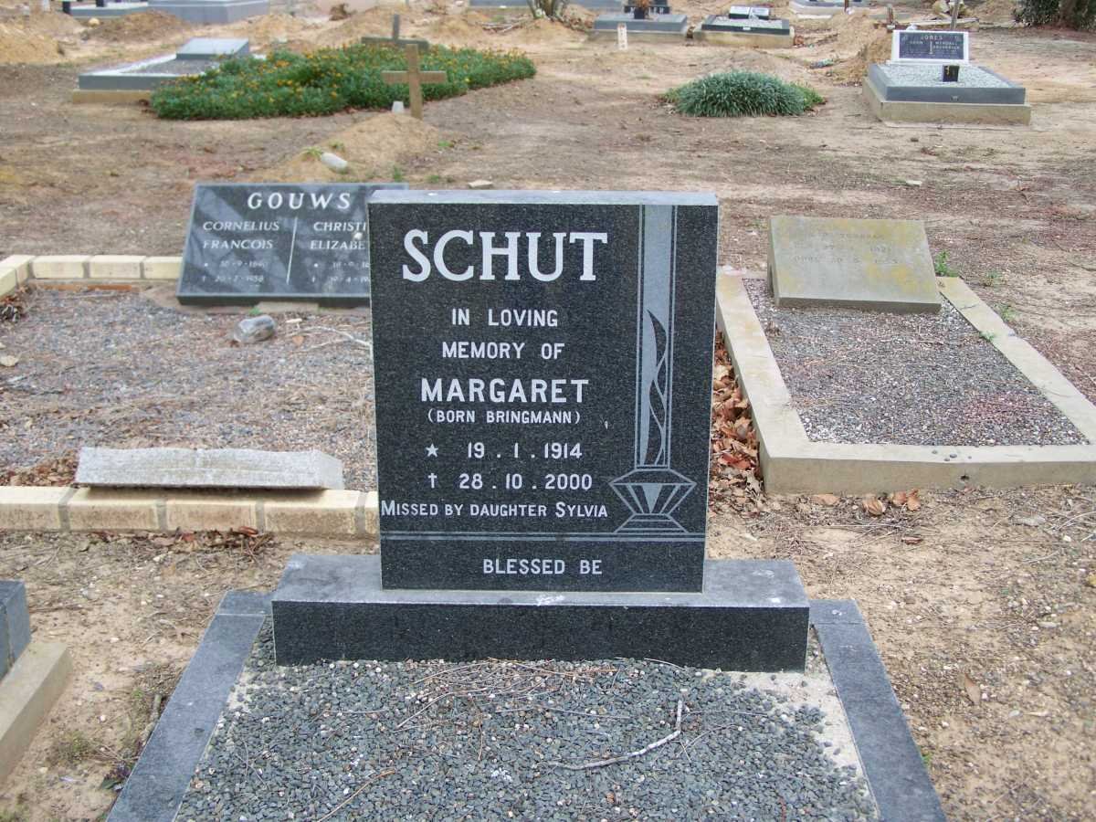 SCHUT Margaret nee BRINGMANN 1914-2000