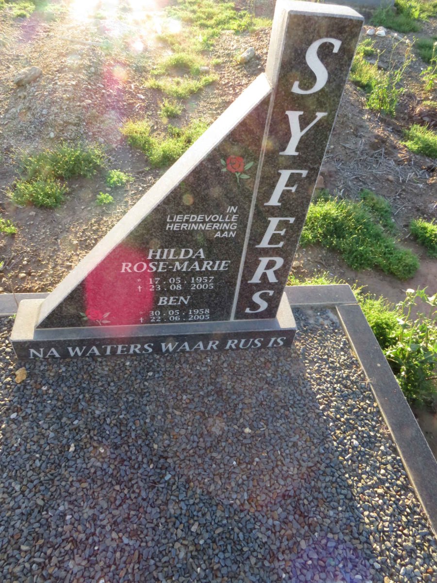 SYFERS Ben 1958-2005 & Hilda Rose-Marie 1957-2005
