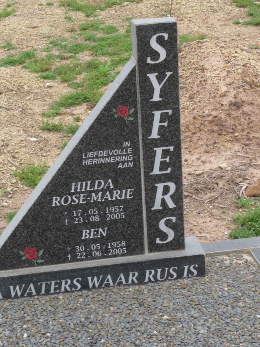SYFERS Ben 1958-2005 & Hilda Rose-Marie 1957-2005