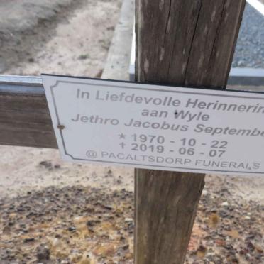 SEPTEMBER Jethro Jacobus 1970-2019