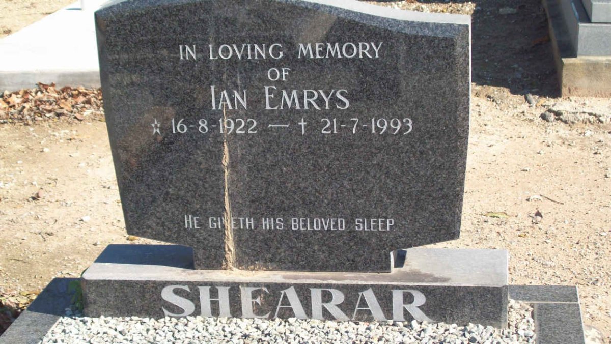 SHEARAR Ian Emrys 1922-1993