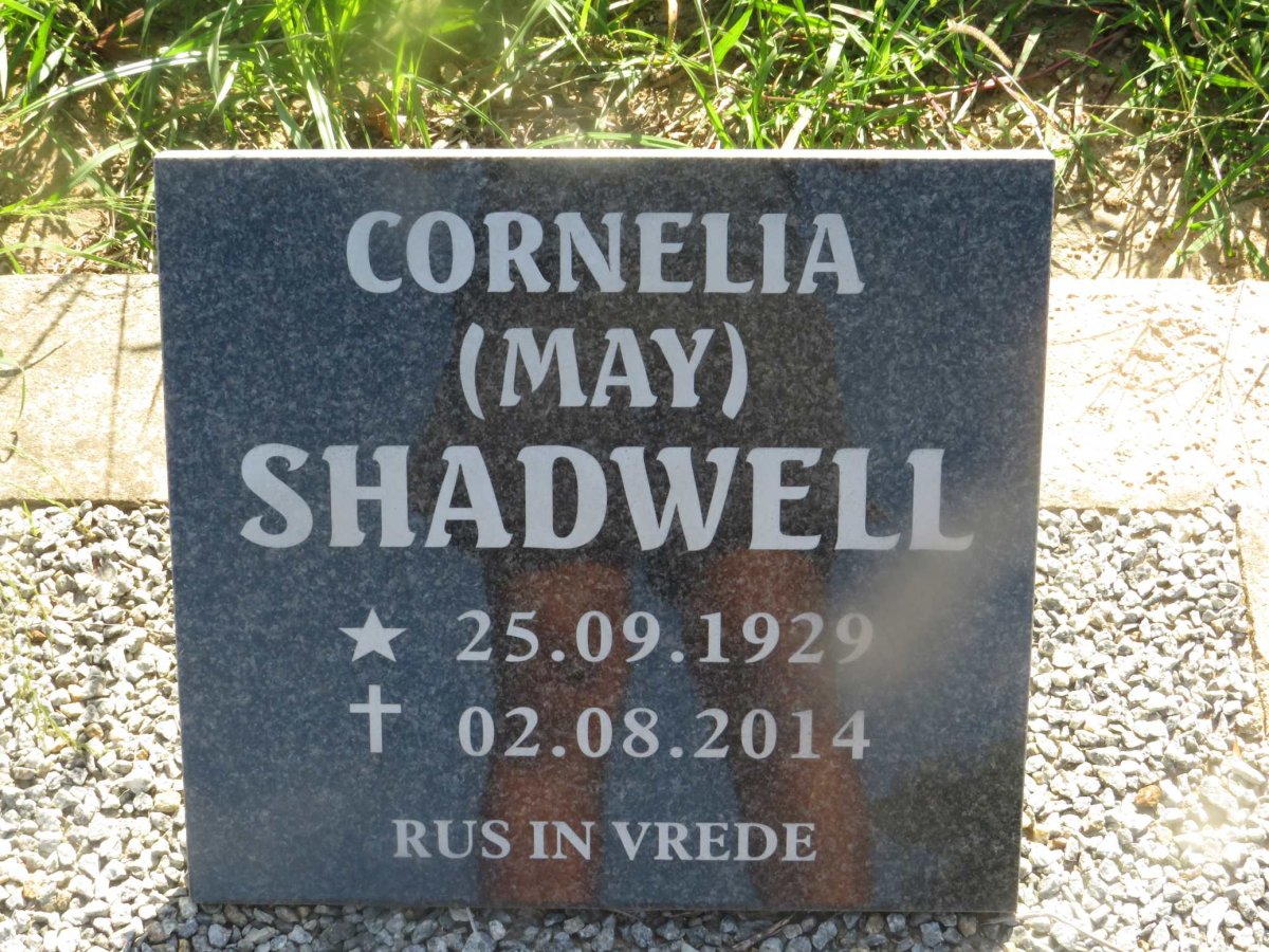 SHADWELL Cornelia 1929-2014