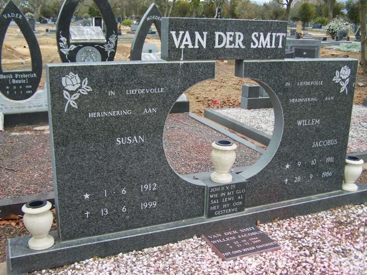 SMIT Willem Jacobus, van der 1911-1986 &amp; Susan 1912-1999