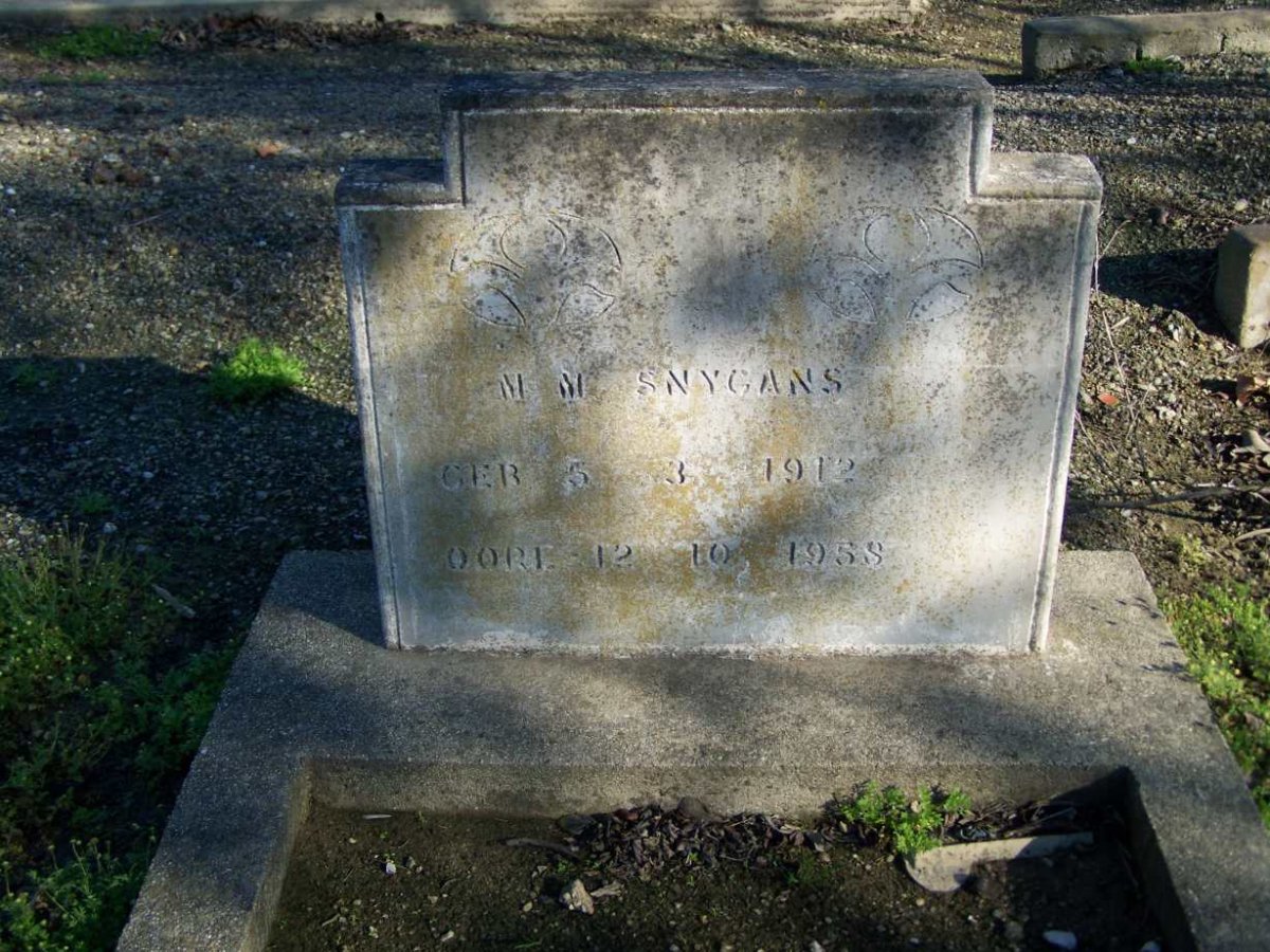 SNYGANS M.M. 1912-1958