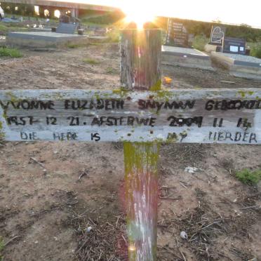 SNYMAN Yvonne Elizabeth 1957-2009