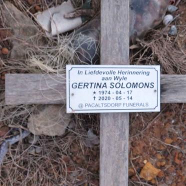 SOLOMONS Gertina 1974-2020