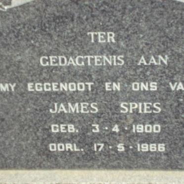 SPIES James 1900-1966