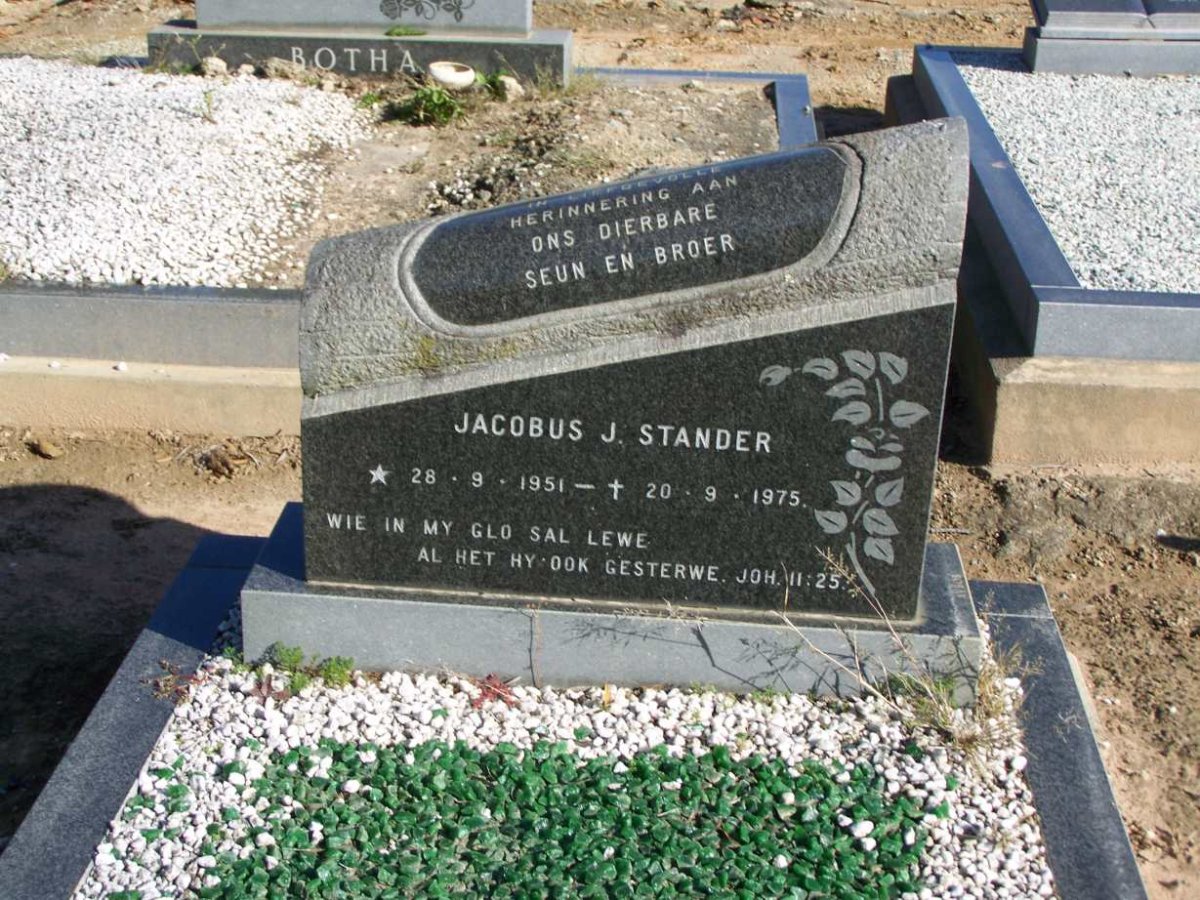 STANDER Jacobus J. 1951-1975