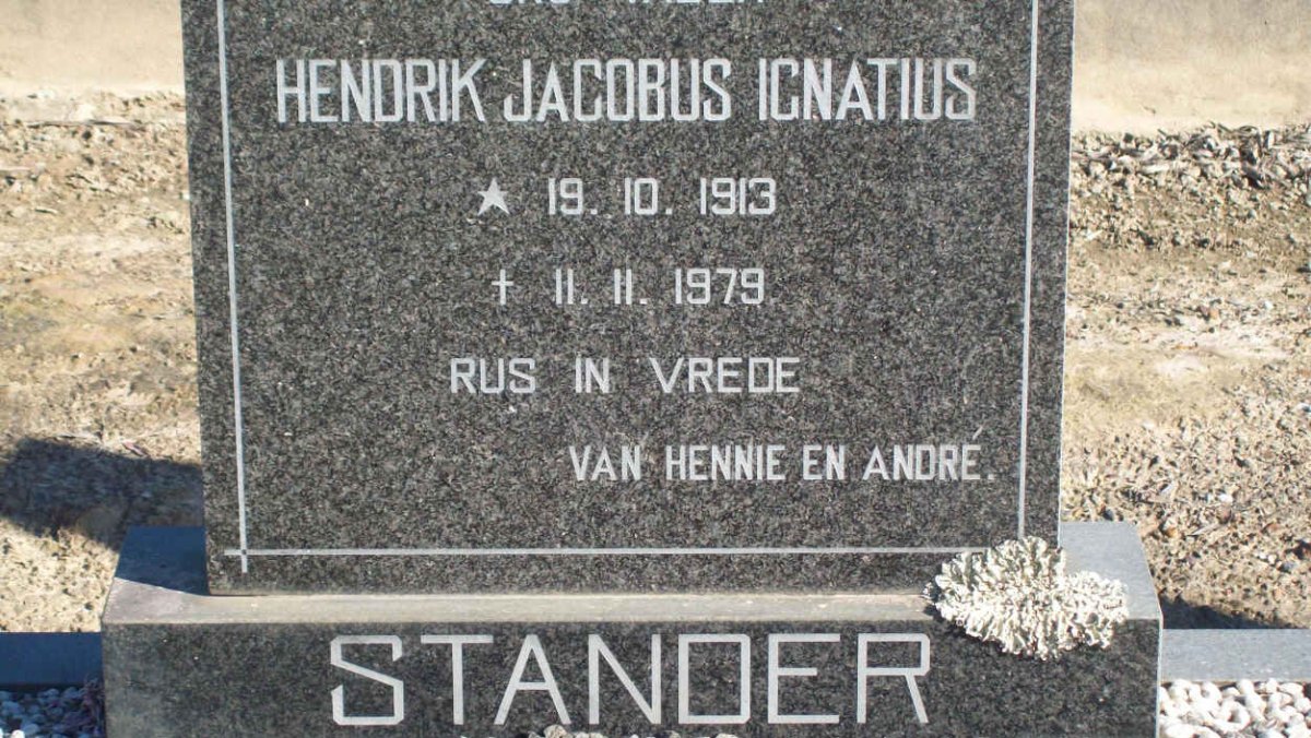 STANDER Hendrik Jacobus Ignatius 1913-1979