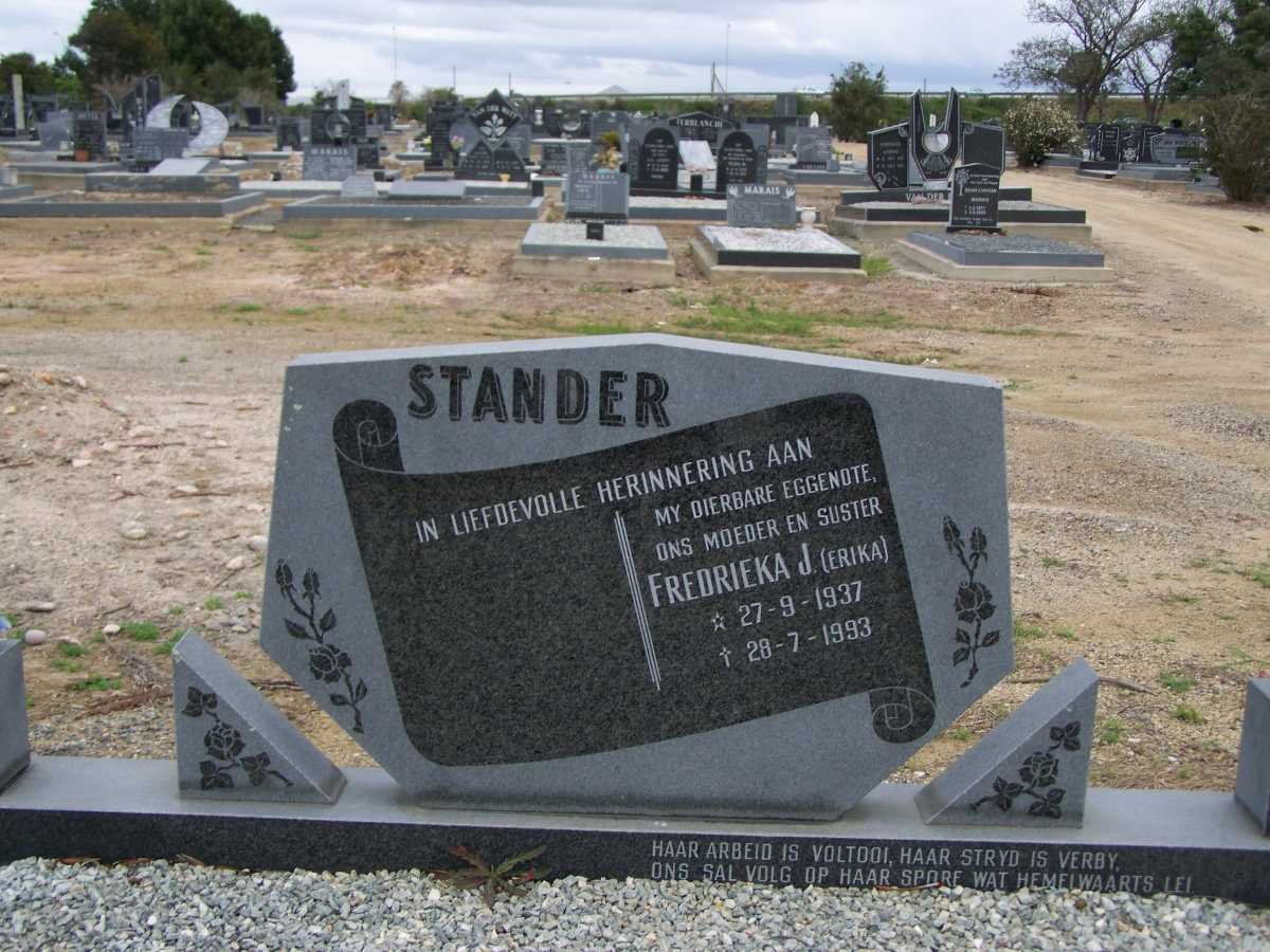 STANDER Fredrieka J. 1937-1993