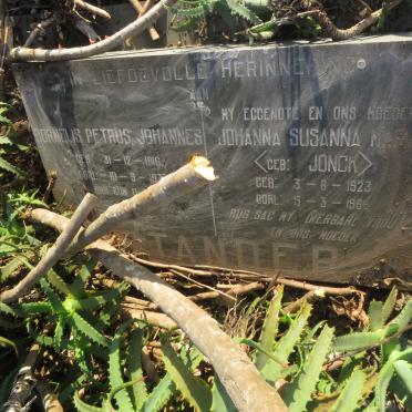 STANDER Cornelis Petrus Johannes 1916-1973 &amp; Johanna Susanna Maria JONCK 1923-1969