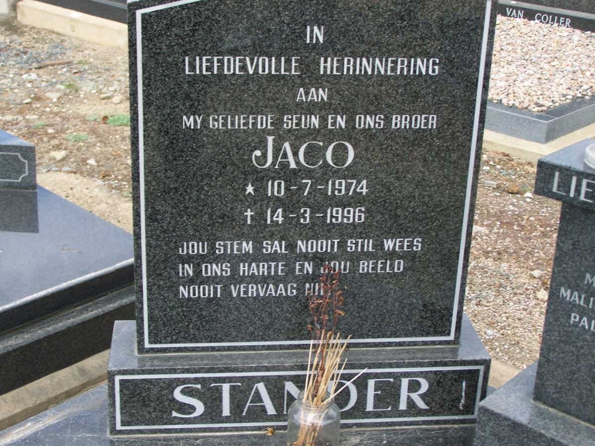 STANDER Jaco 1974-1996