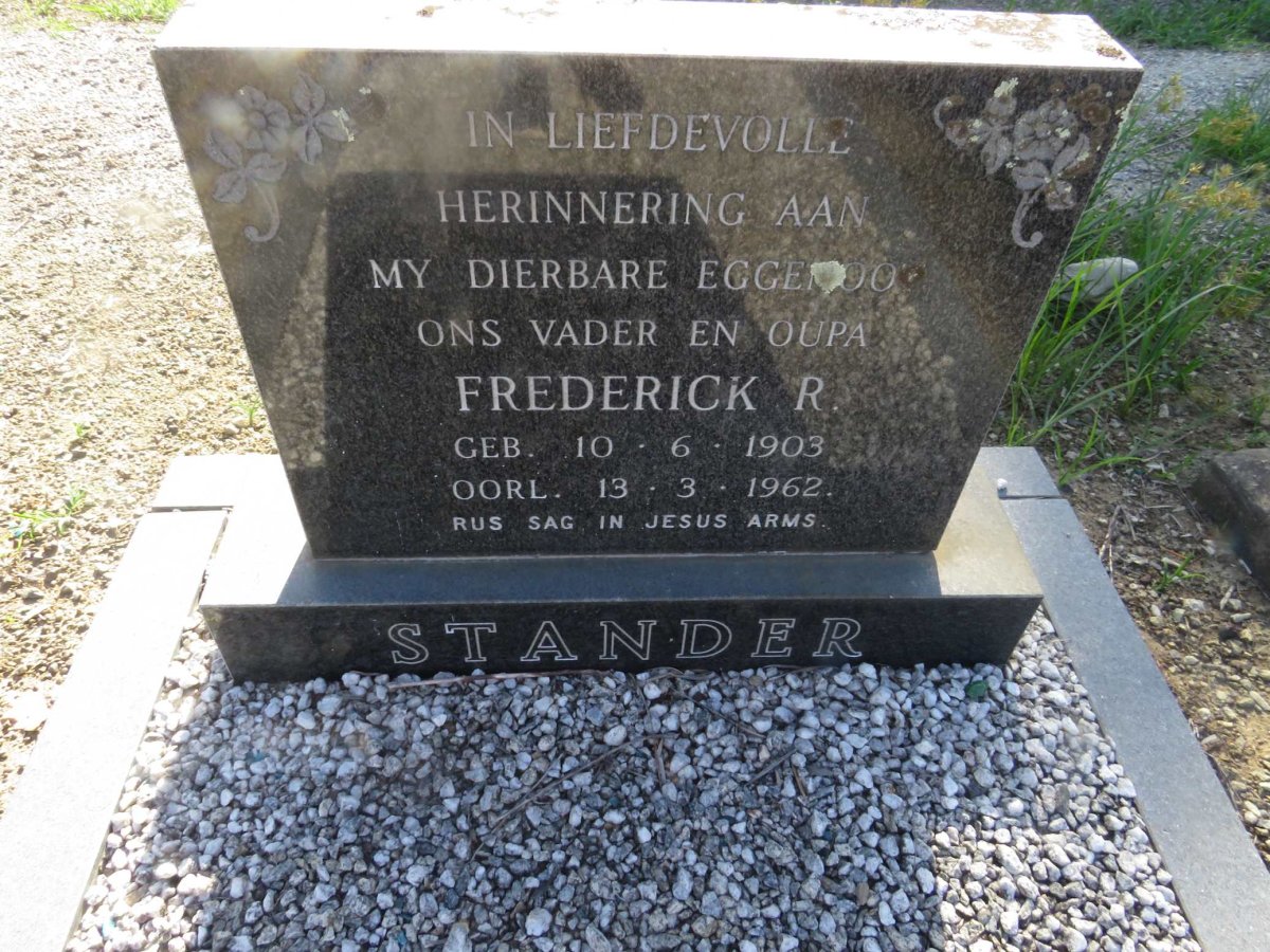 STANDER Frederick R. 1903-1962