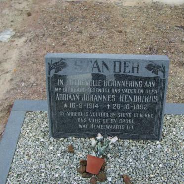 STANDER Adriaan Johannes Hendrikus 1914-1992