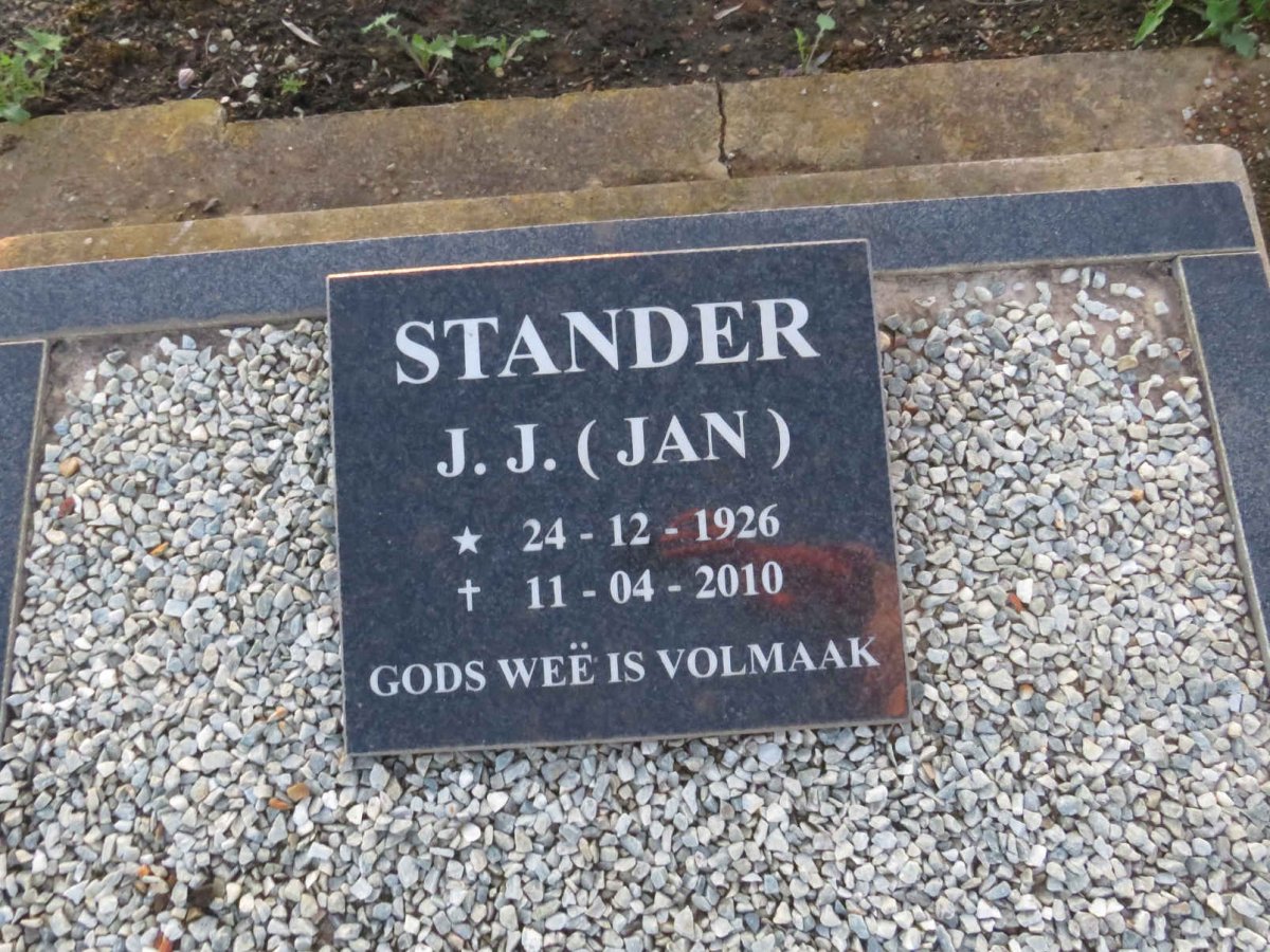 STANDER J.J. 1926-2010