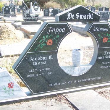 SWARDT Jacobus C., de 1904-1983 &amp; Leonie SCHOOMBEE 1904-1984 