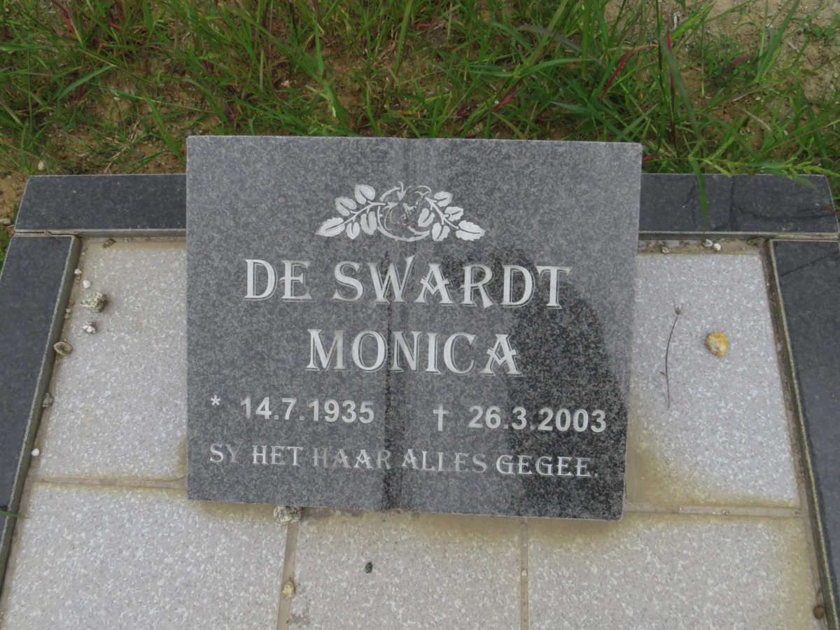 SWARDT Monica, de 1935-2003