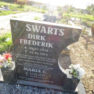 SWARTS Dirk Frederik 1938-2014 & Maria C. 1937-2017