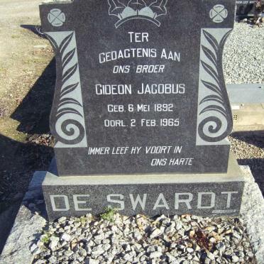 SWARDT Gideon Jacobus, de 1892-1965