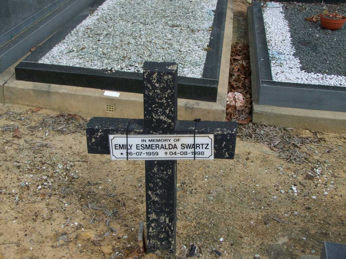 SWARTZ Emily Esmeralda 1959-1998