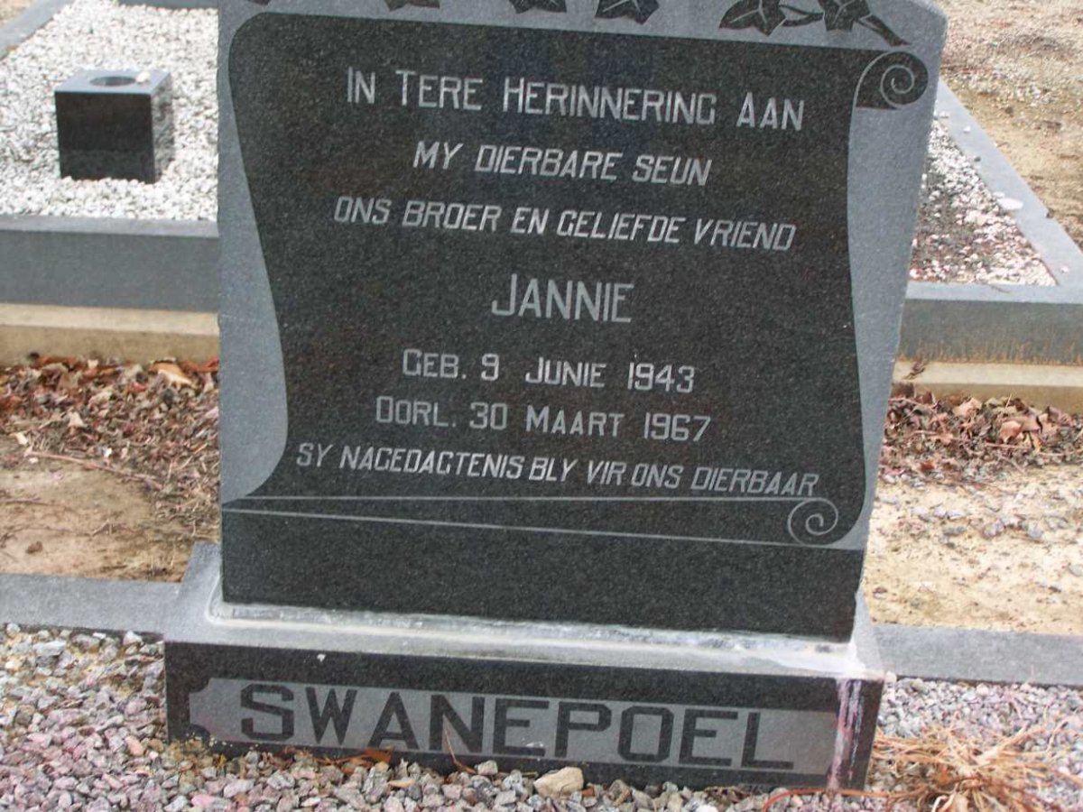 SWANEPOEL Jannie 1943-1967