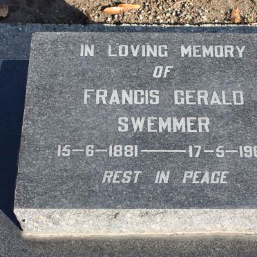 SWEMMER Francis Gerald 1881-1969