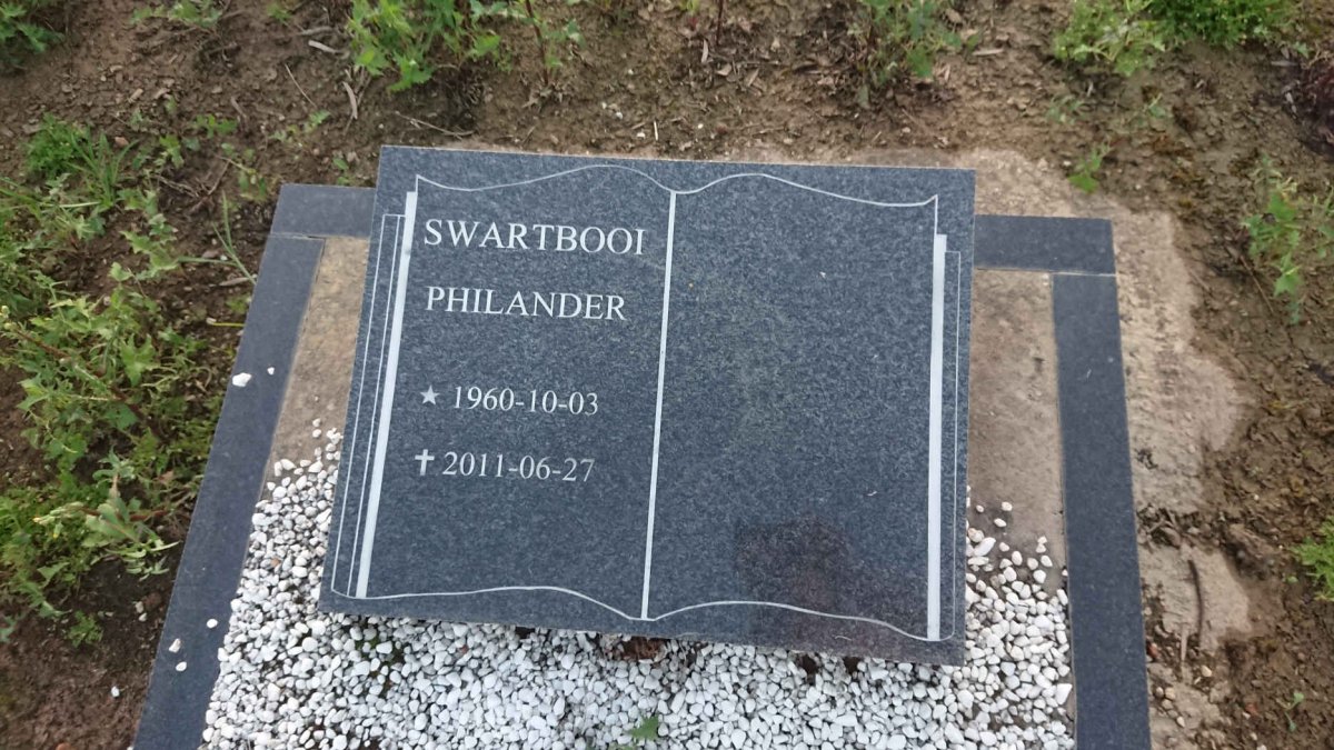 SWARTBOOI Philander 1960-2011