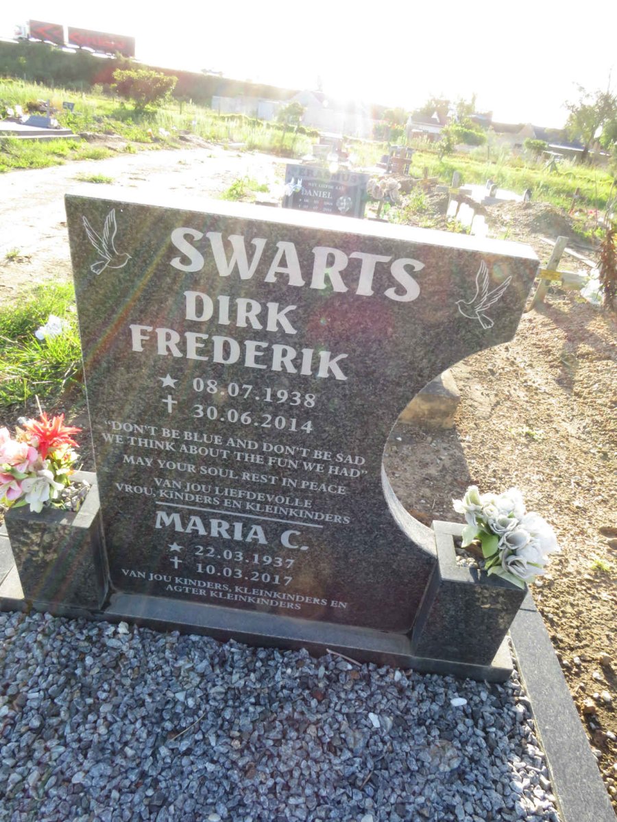 SWARTS Dirk Frederik 1938-2014 & Maria C. 1937-2017