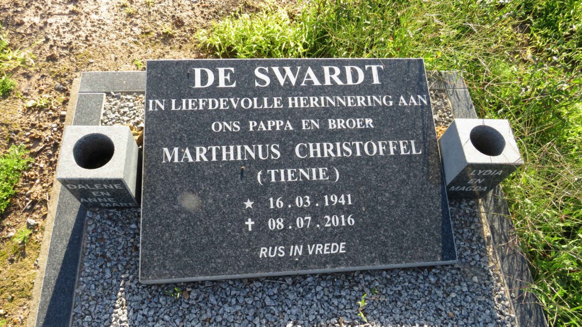 SWARDT Marthinus Christoffel, de 1941-2016
