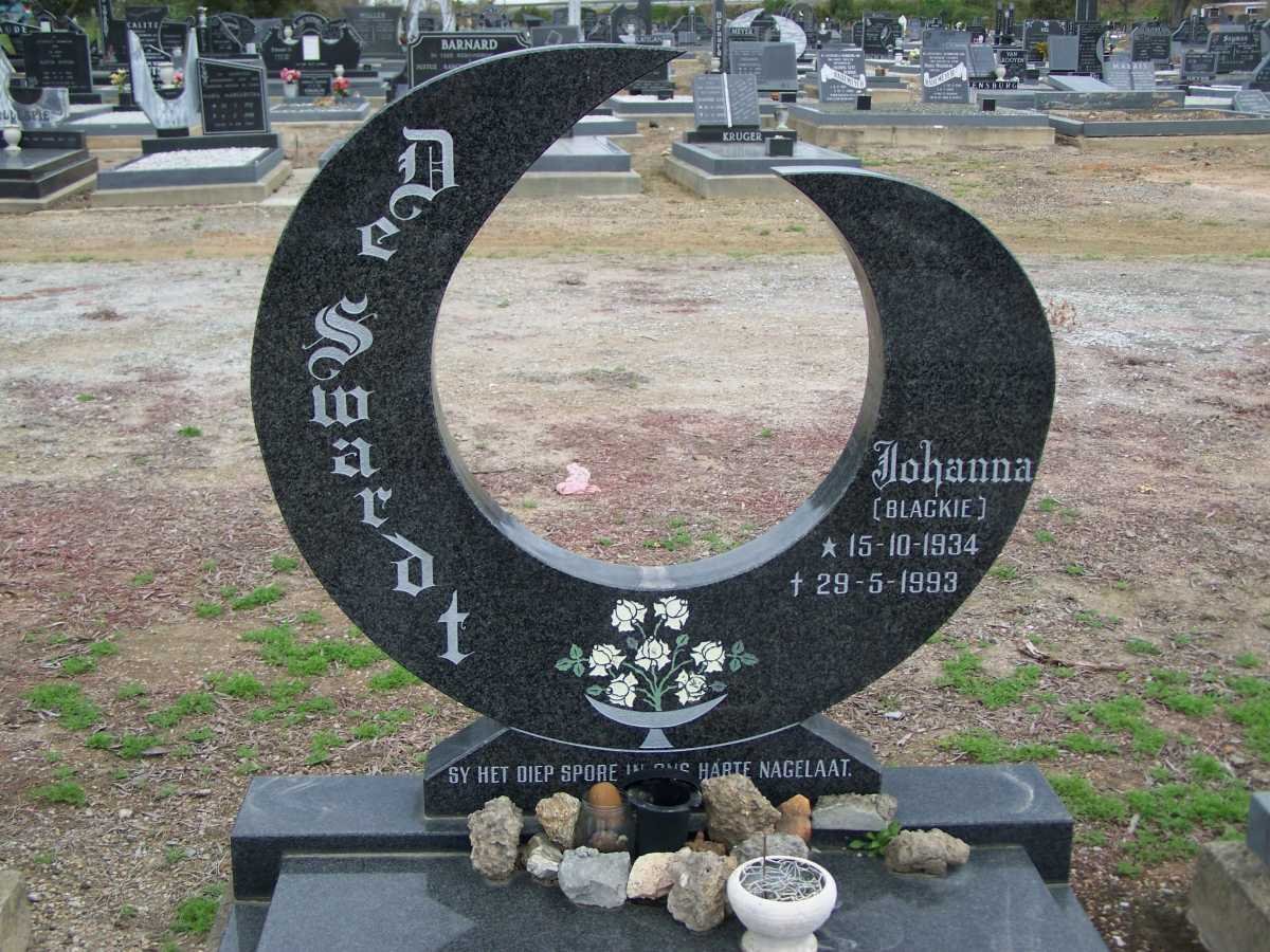 SWARDT Johanna, de 1934-1993
