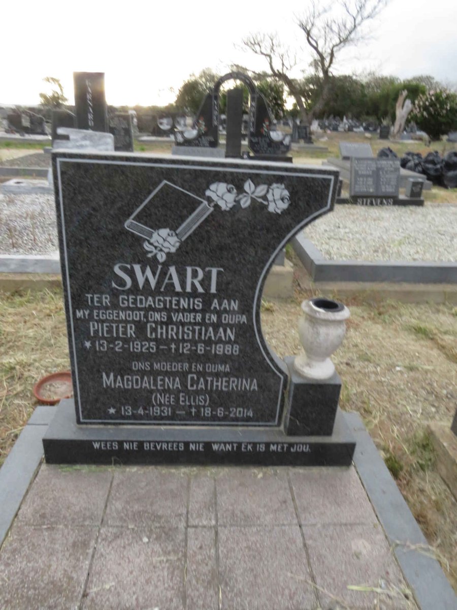 SWART Pieter Christiaan 1925-1988 &amp; Magdalena Catherina ELLIS 1931-2014