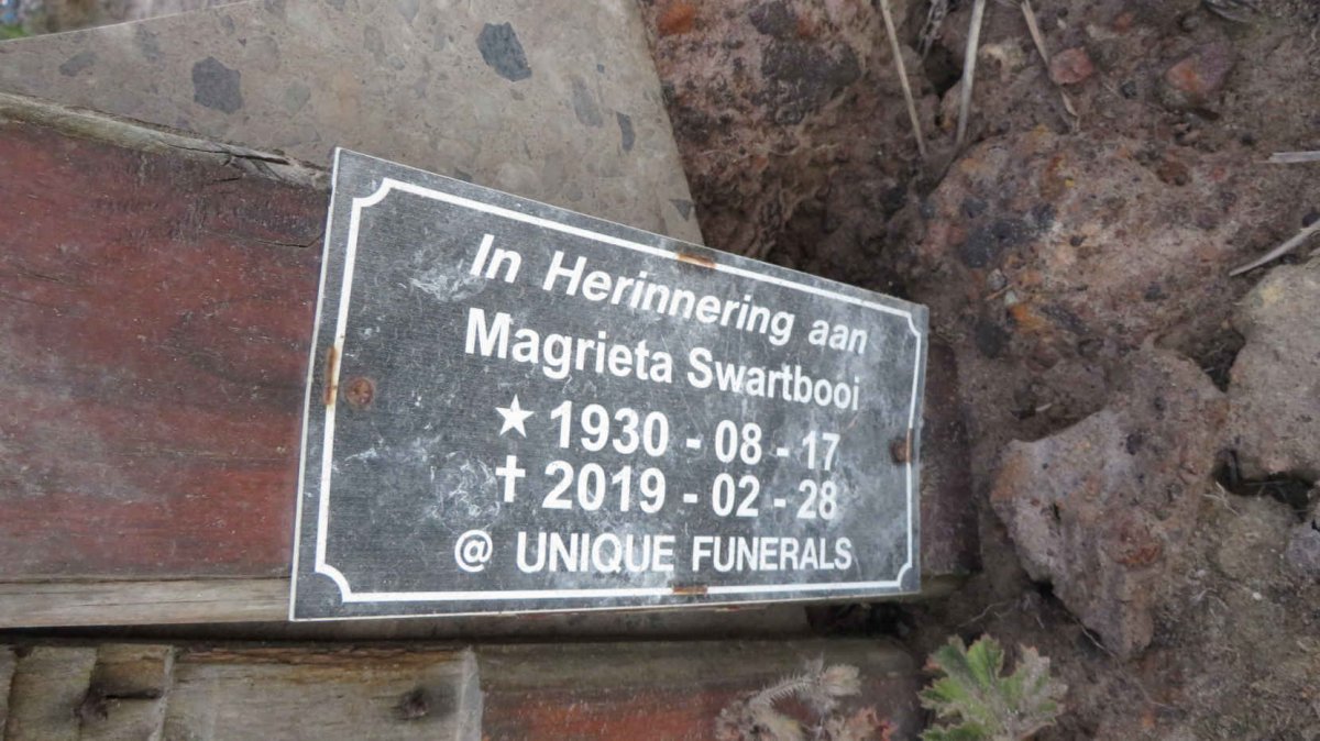 SWARTBOOI Magrieta 1930-2019