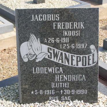 SWANEPOEL Jacobus Frederik 1911-1997 &amp; Lodewica Hendrica 1916-1990
