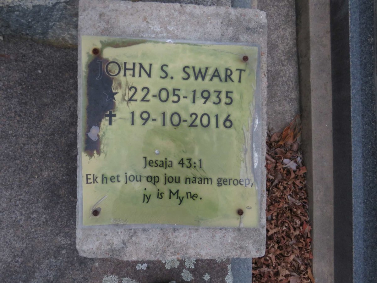 SWART John S. 1935-2016