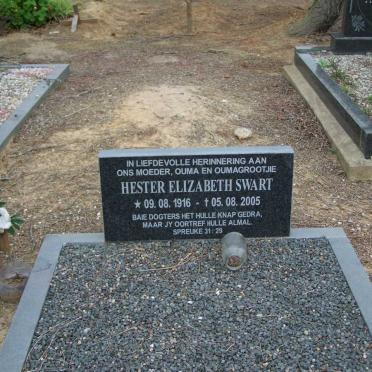 SWART Hester Elizabeth 1916-2005