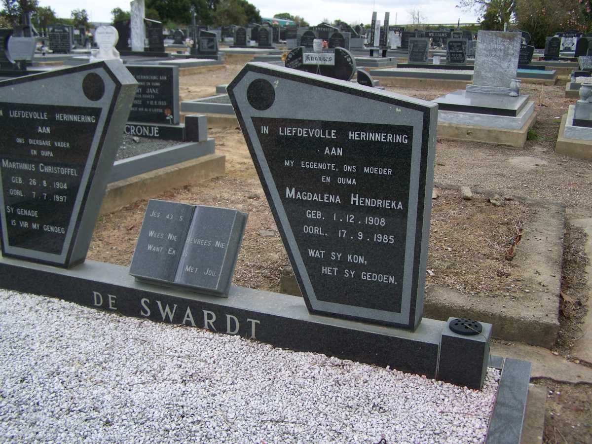 SWARDT Marthinus Christoffel, de 1904-1997 &amp; Magdalena Hendrieka 1908-1985