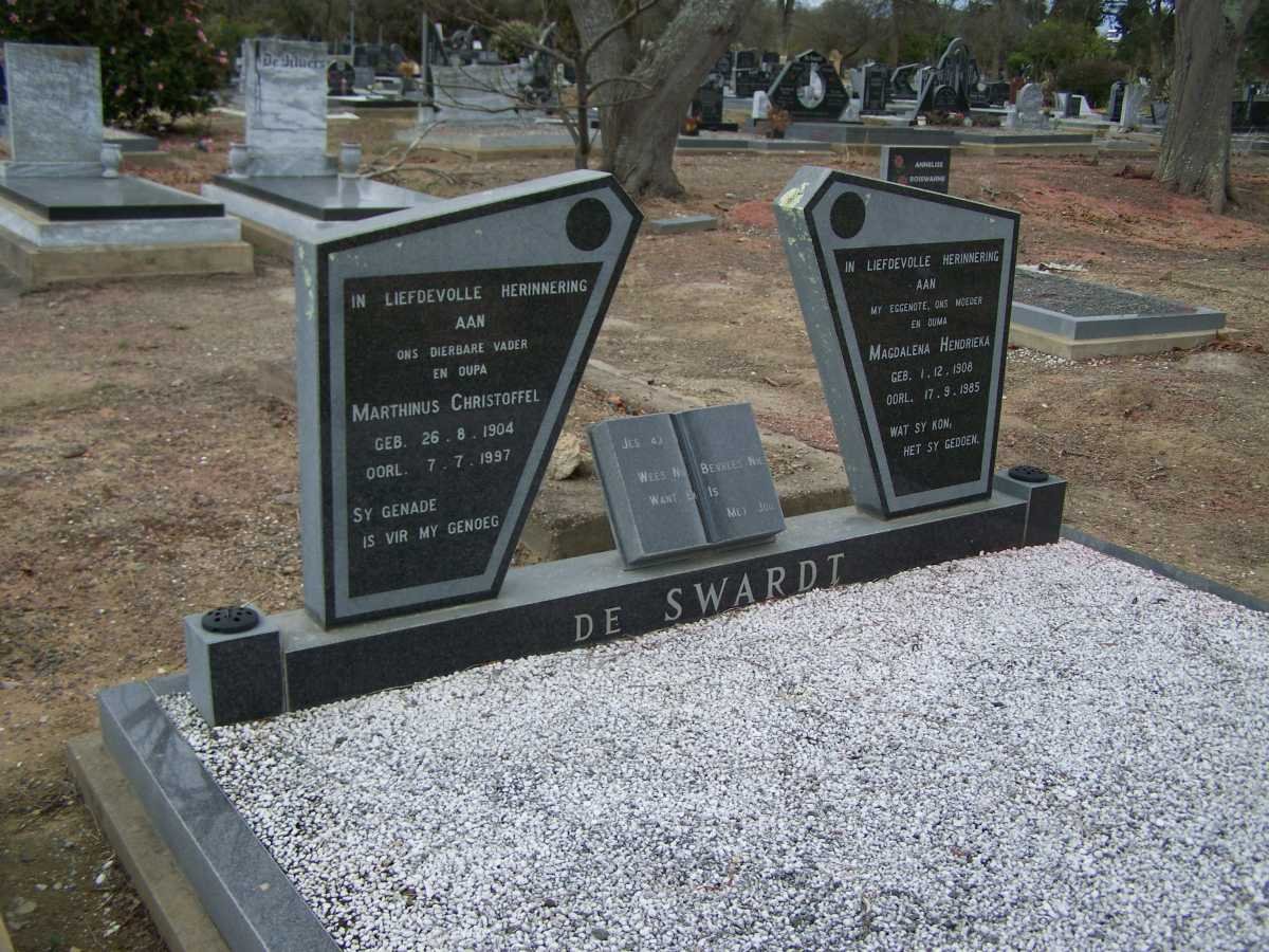 SWARDT Marthinus Christoffel, de 1904-1997 &amp; Magdalena Hendrieka 1908-1985
