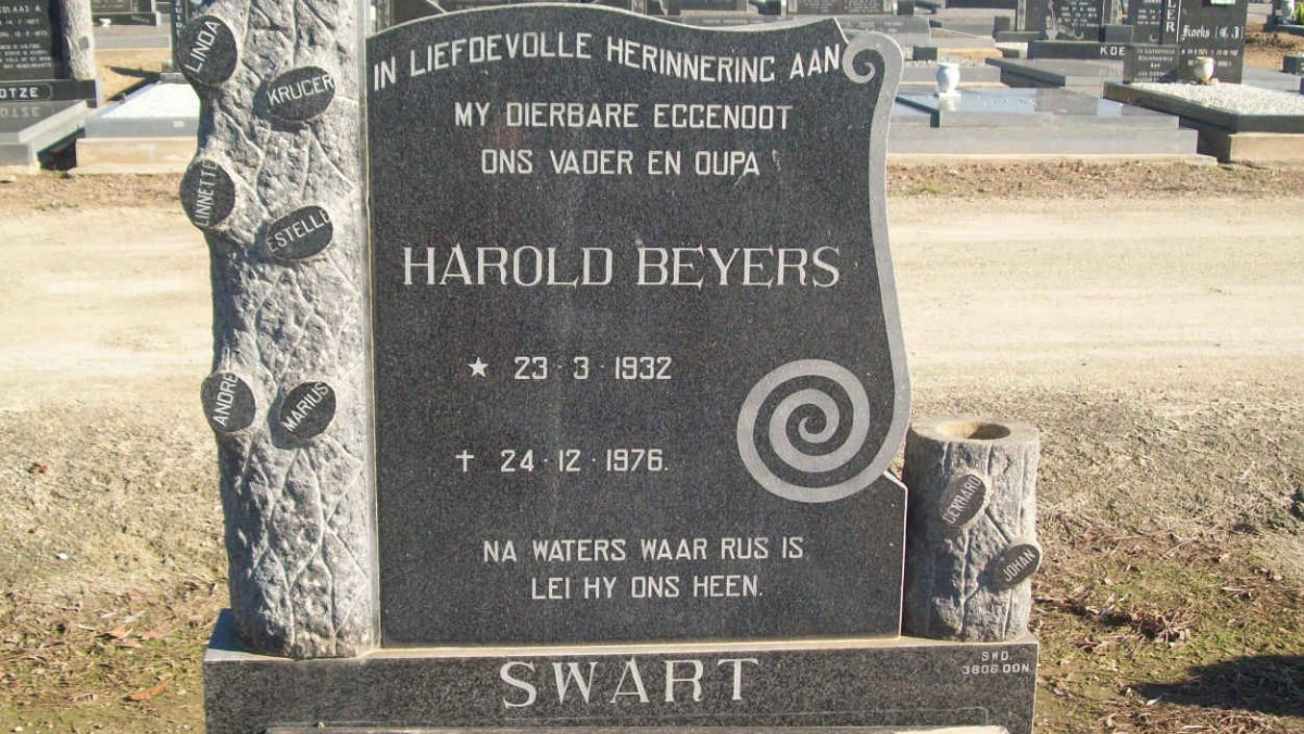 SWART Harold Beyers 1932-1976
