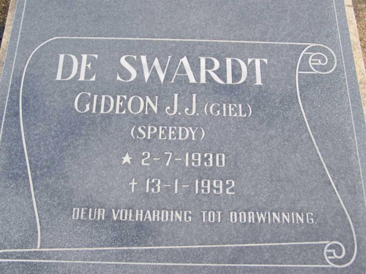 SWARDT Gideon J.J., de 1930-1992