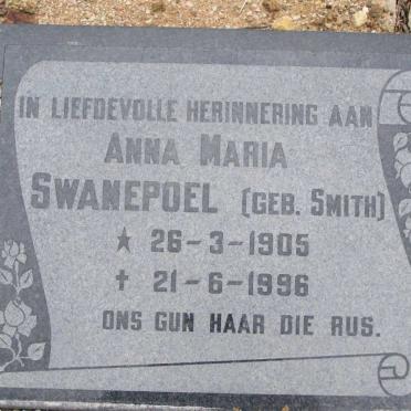 SWANEPOEL Anna Maria nee SMITH 1905-1996
