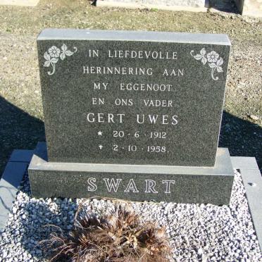 SWART Gert Uwes 1912-1958