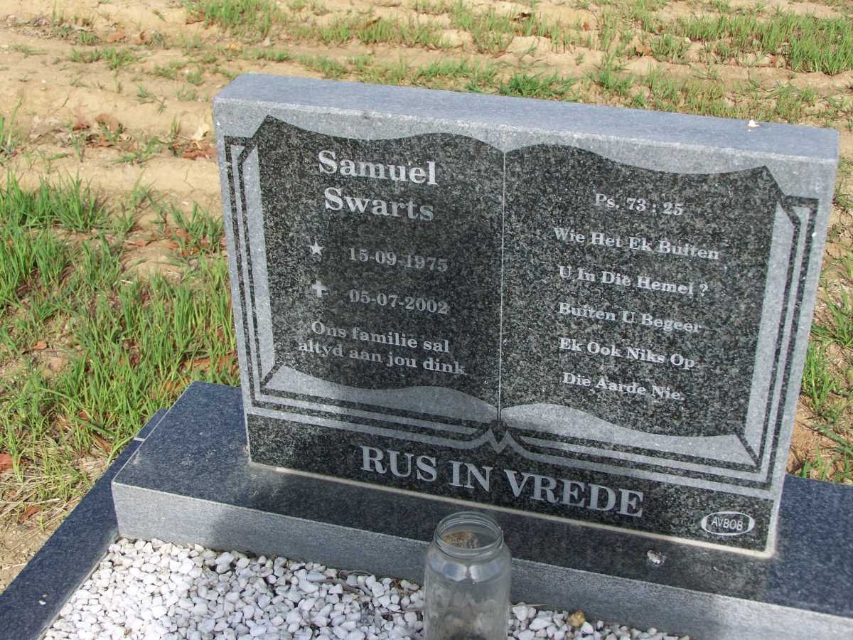 SWARTS Samuel 1975-2002