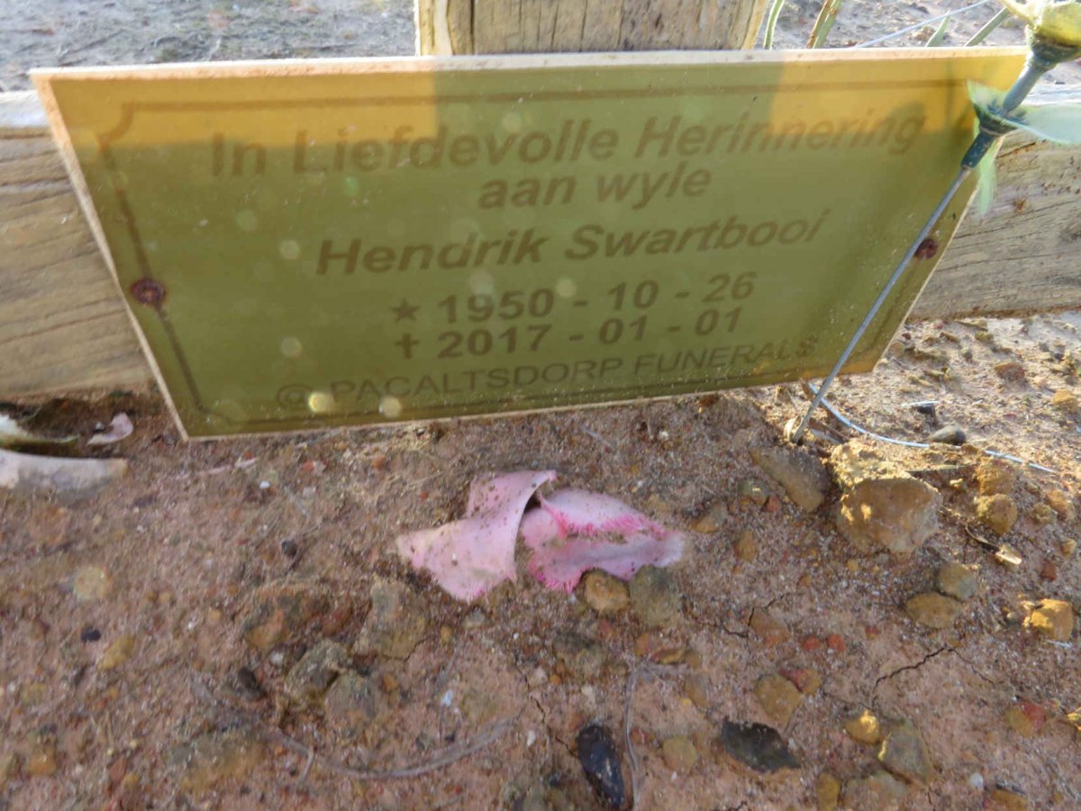 SWARTBOOI Hendrik 1950-2017