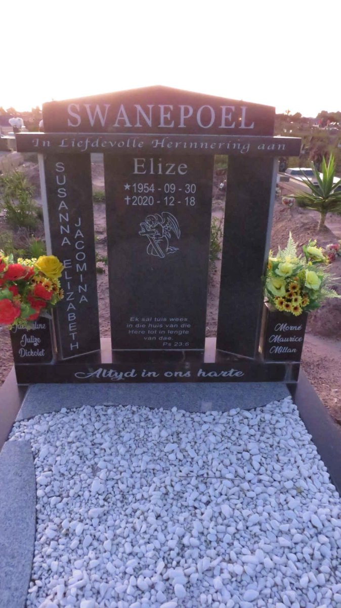 SWANEPOEL Susanna Elizabeth Jacomina 1954-2020