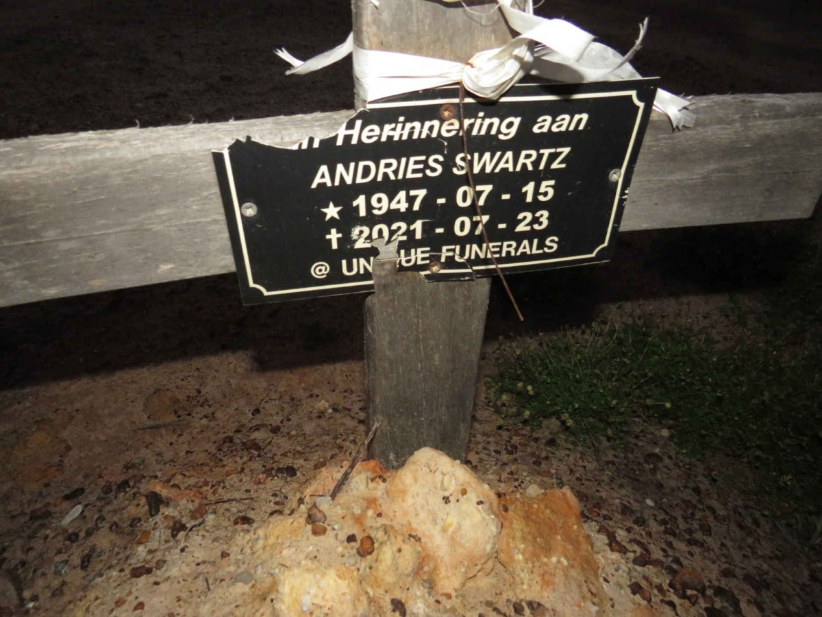 SWARTZ Andries 1947-2021