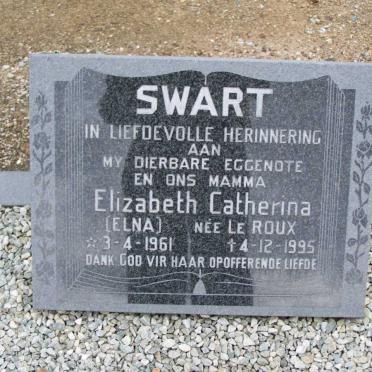 SWART Elizabeth Catherina nee LE ROUX 1961-1995