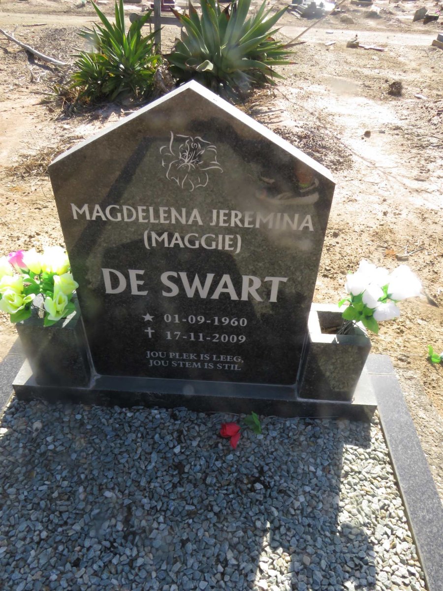 SWART Magdelena Jeremina, de 1960-2009