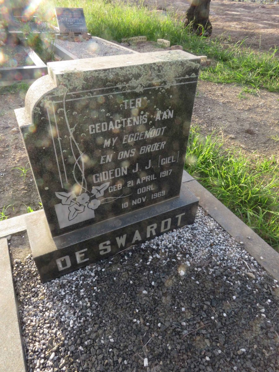 SWARDT Gideon J.J., de 1917-1969